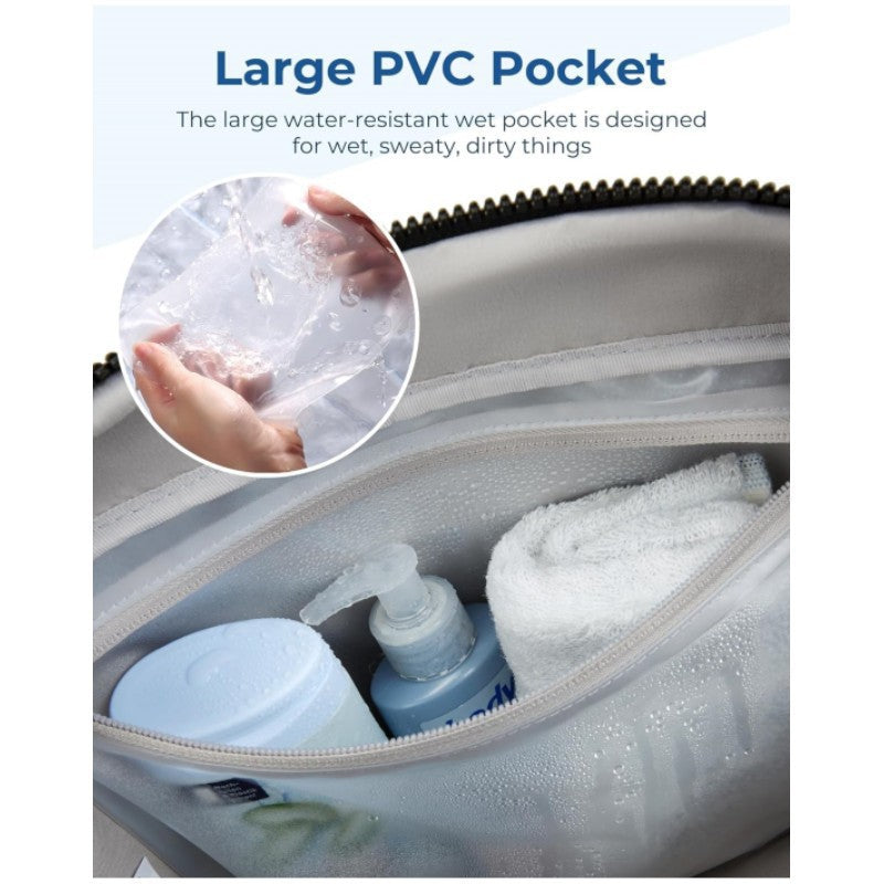 Sleek Black Puffer Gym Bag—Your Ultimate Fitness Companion